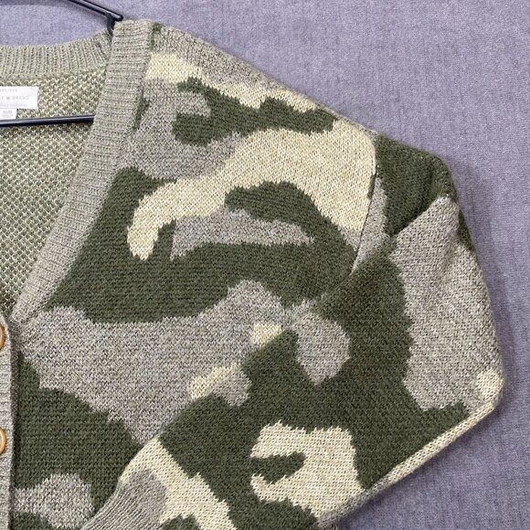 Lucky Brand Womens Camo Button-Up Cardigan Sweater Size Medium - Picture 10 of 12